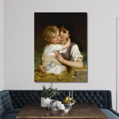 Affetto Materno Émile Munier emn16 quadro stampato su tela