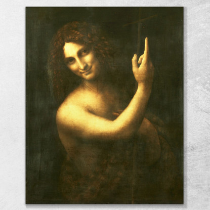 San Giovanni Battista Leonardo Da Vinci ldv3 quadro stampato su tela