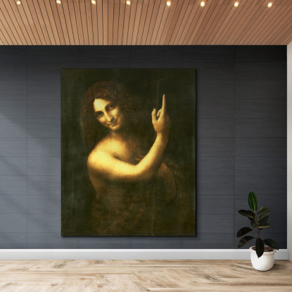 San Giovanni Battista Leonardo Da Vinci ldv3 quadro stampato su tela