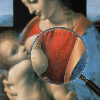 Madonna Litta Leonardo Da Vinci ldv19 quadro stampato su tela