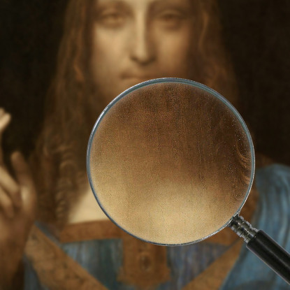 Salvatore Del Mondo Leonardo Da Vinci ldv22 quadro stampato su tela