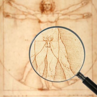 Uomo Vitruviano Leonardo Da Vinci ldv25 quadro stampato su tela