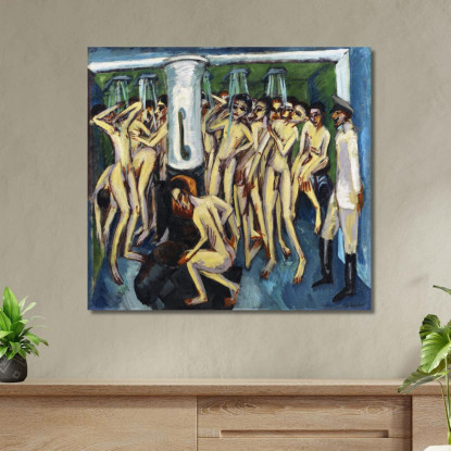 Artiglieri Ca19141915 Ernst Ludwig Kirchner elk4 quadro stampato su tela