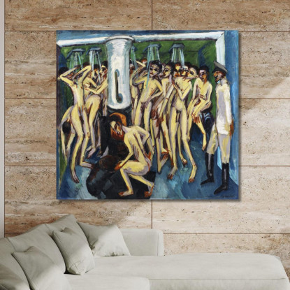 Artiglieri Ca19141915 Ernst Ludwig Kirchner elk4 quadro stampato su tela