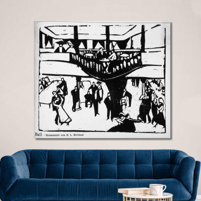 Palla Vicino Ernst Ludwig Kirchner elk5 quadro stampato su tela