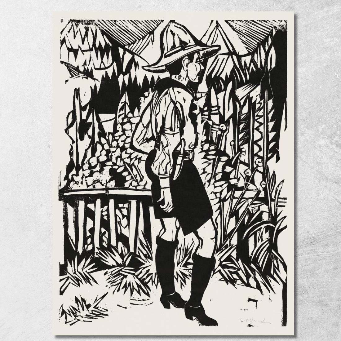 Il Boy Scout Intorno Al 1930 Ernst Ludwig Kirchner elk27 quadro stampato su tela