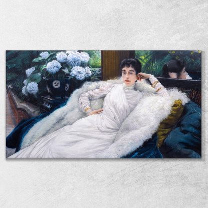 Clotilde Briatte Comtesse Pillet-Will James Tissot jts13 quadro stampato su tela