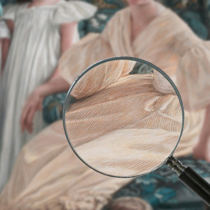La Contessa D Yanville E I Suoi Quattro Figli James Tissot jts15 quadro stampato su tela