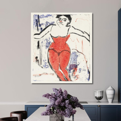 L'Esecutore Si Inchina 1909 Ernst Ludwig Kirchner elk92 quadro stampato su tela