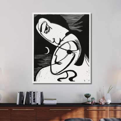 Il Bacio 1930 Ernst Ludwig Kirchner elk135 quadro stampato su tela