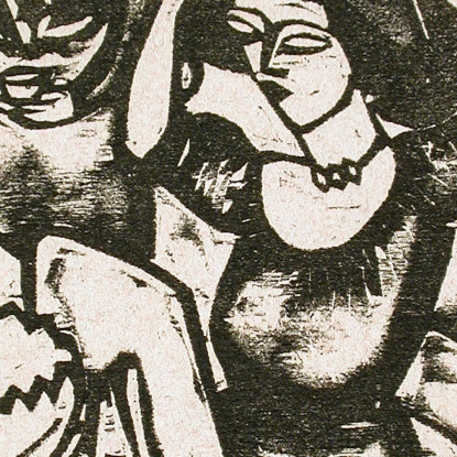 Toilette Ernst Ludwig Kirchner elk144 quadro stampato su tela