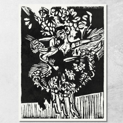 Due Ragazze Danzanti 1916 Ernst Ludwig Kirchner elk147 quadro stampato su tela