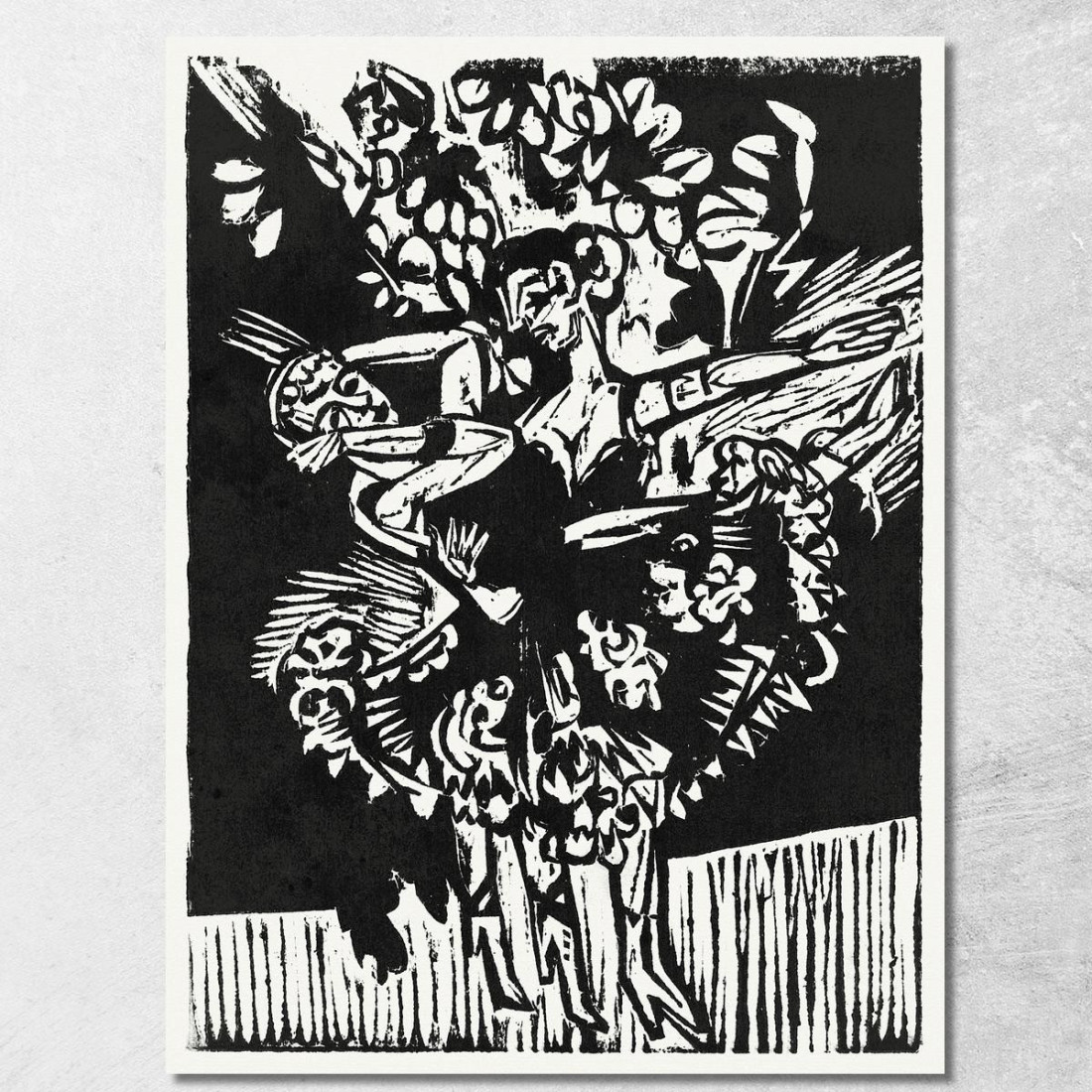Due Ragazze Danzanti 1916 Ernst Ludwig Kirchner elk147 quadro stampato su tela
