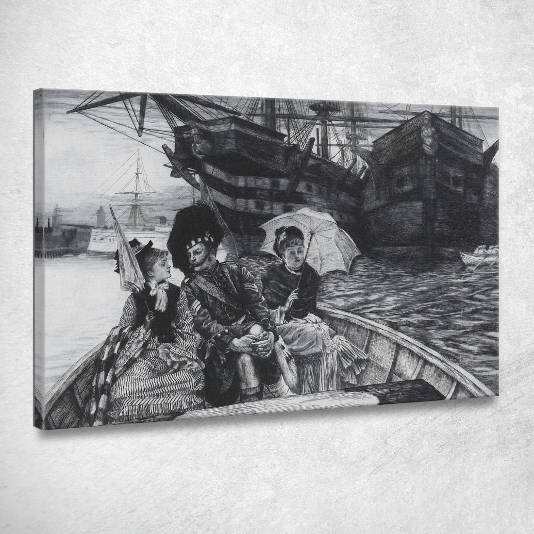 Il Mio Cuore Riposa Tra I Due James Tissot jts27 quadro stampato su tela