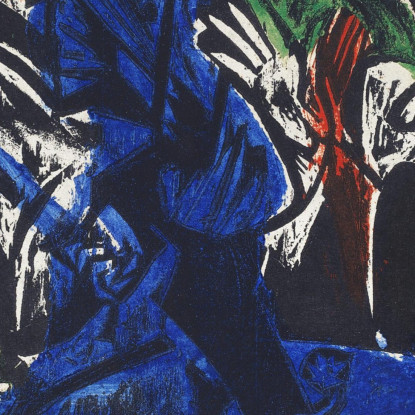 Peter Schlemihl S Wondrous Story Schlemihl Encounters The Little Gray Man On The Road 191 Ernst Ludwig Kirchner canvas print