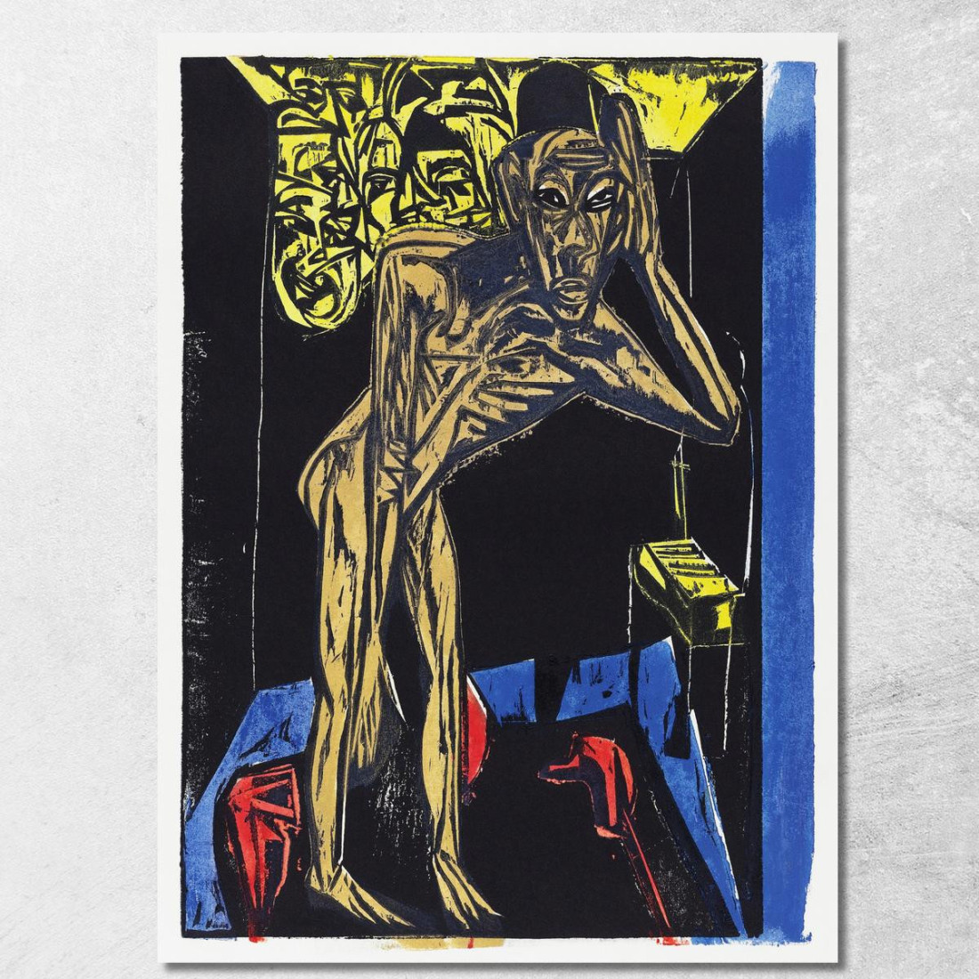 Peter Schlemihl S Wondrous Story Schlemihl In The Solitude Of His Room 1915 Ernst Ludwig Kirchner canvas print