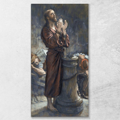 Venerdì Santo Mattina Gesù In Prigione James Tissot jts30 quadro stampato su tela