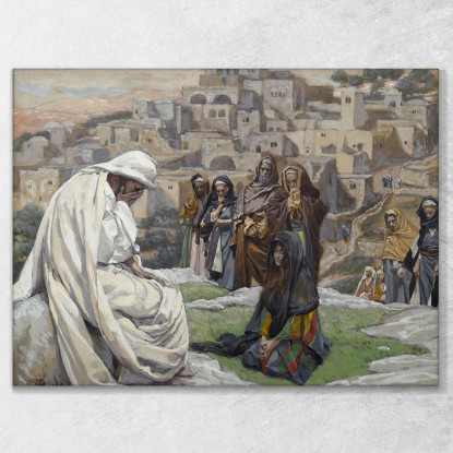 Gesù Pianse James Tissot jts42 quadro stampato su tela