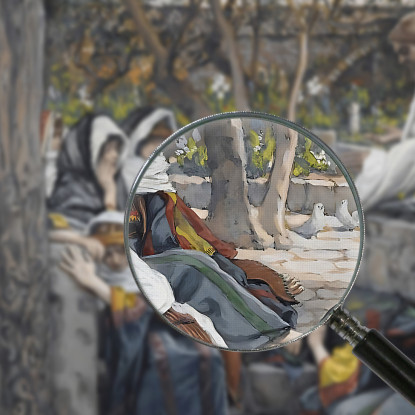 Gesù Maria Maddalena E Marta A Betania James Tissot jts43 quadro stampato su tela
