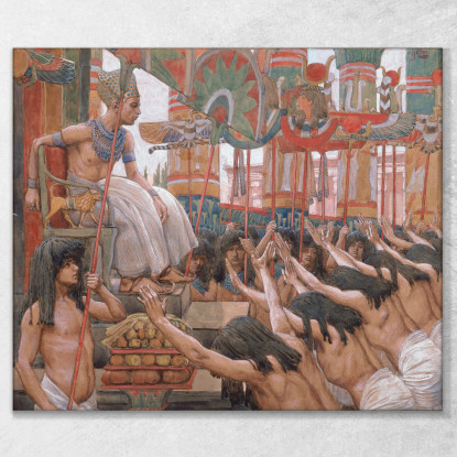 Giuseppe Dimora In Egitto James Tissot jts48 quadro stampato su tela