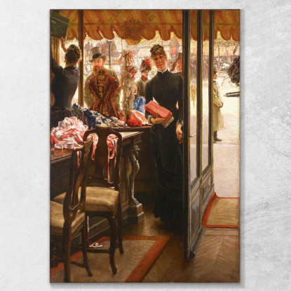 La Commessa James Tissot jts52 quadro stampato su tela