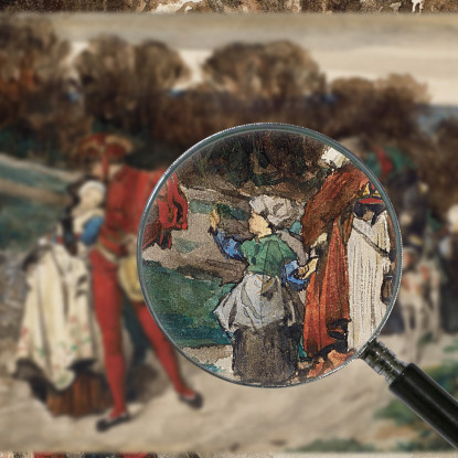 La Partenza Del Fidanzato James Tissot jts60 quadro stampato su tela