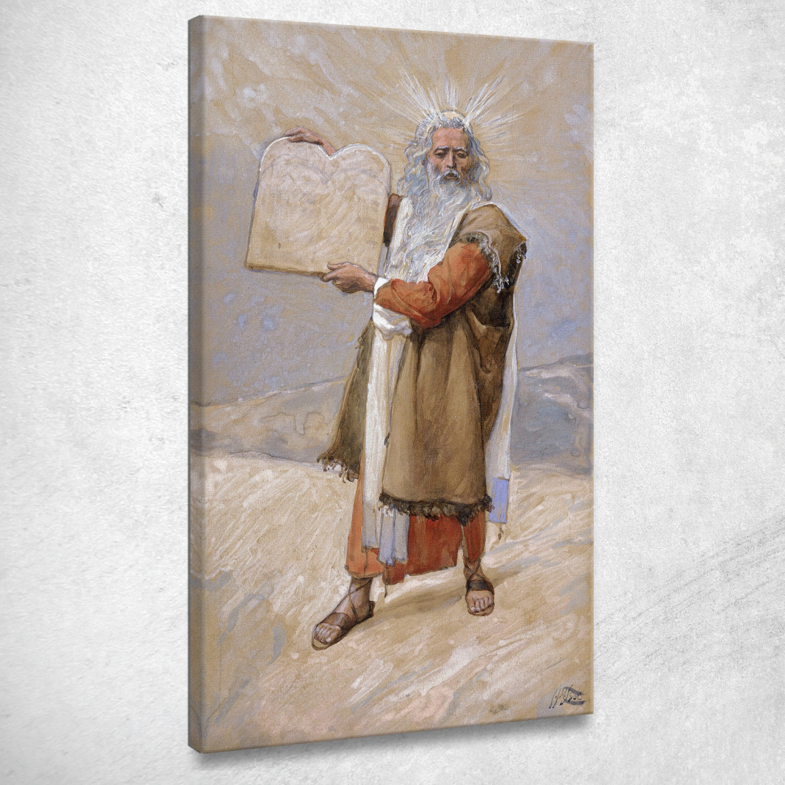 Mosè E I Dieci Comandamenti James Tissot jts64 quadro stampato su tela