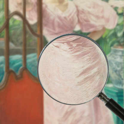 Ritratto Di Una Giovane Donna In Un Conservatorio James Tissot jts76 quadro stampato su tela