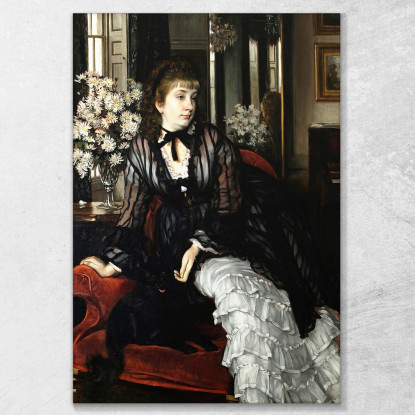 Ritratto Di Sydney Isabella Milner-Gibson James Tissot jts79 quadro stampato su tela