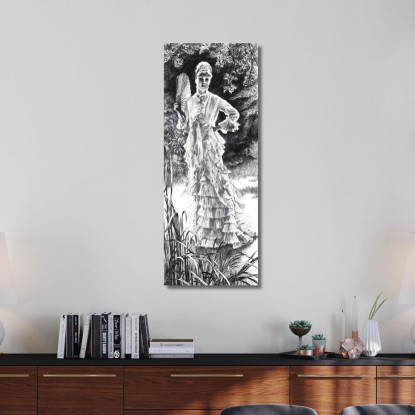 Primavera James Tissot jts82 quadro stampato su tela