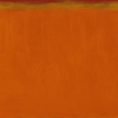 Ocra Intenso Arancione Bruciato E Blu Ceruleo Ispirato A Mark Rothko irhk6 quadro stampato su tela