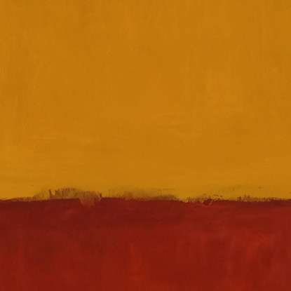 Campi Dorati Con Colonne Rosse Stile Mark Rothko irhk10 quadro stampato su tela