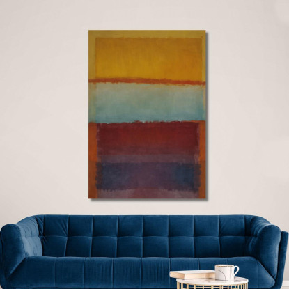 Oro Caldo E Blu Freddo Reinterpretazione Mark Rothko irhk20 quadro stampato su tela