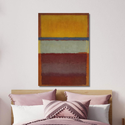 Giallo Blu E Rosso Intenso Ispirato A Mark Rothko irhk21 quadro stampato su tela