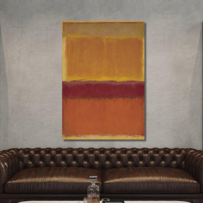 Giallo Rosso E Ruggine Reinterpretazione Mark Rothko irhk23 quadro stampato su tela