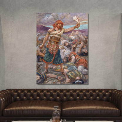 Sansone Uccide Mille Uomini James Tissot jts91 quadro stampato su tela