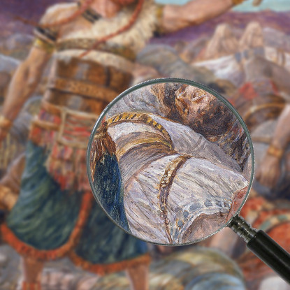 Sansone Uccide Mille Uomini James Tissot jts91 quadro stampato su tela