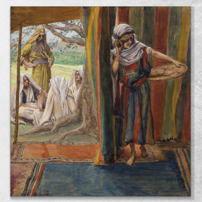 Sarah Sente E Ride James Tissot jts92 quadro stampato su tela