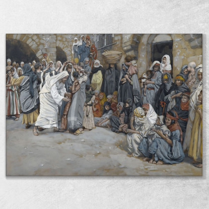 Permetti Ai Bambini Di Venire A Me James Tissot jts99 quadro stampato su tela