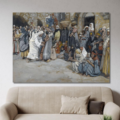 Permetti Ai Bambini Di Venire A Me James Tissot jts99 quadro stampato su tela