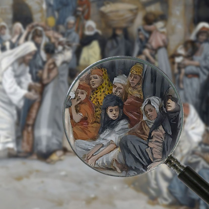 Permetti Ai Bambini Di Venire A Me James Tissot jts99 quadro stampato su tela