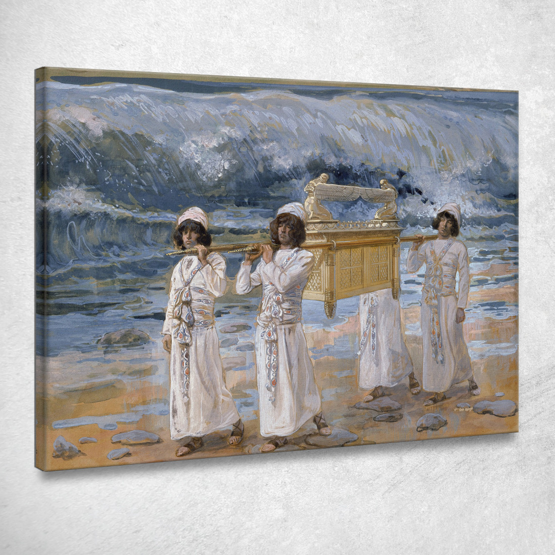L'Arca Passa Sul Giordano James Tissot jts106 quadro stampato su tela