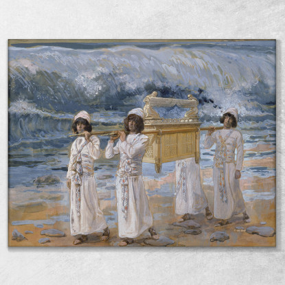 L'Arca Passa Sul Giordano James Tissot jts106 quadro stampato su tela