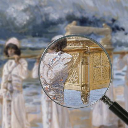 L'Arca Passa Sul Giordano James Tissot jts106 quadro stampato su tela