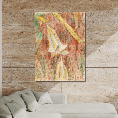 Datura Japonica Trombe D’Angelo Christian Rohlfs cro19 quadro stampato su tela