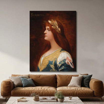 Fiammetta Eduard Veith evt6 quadro stampato su tela