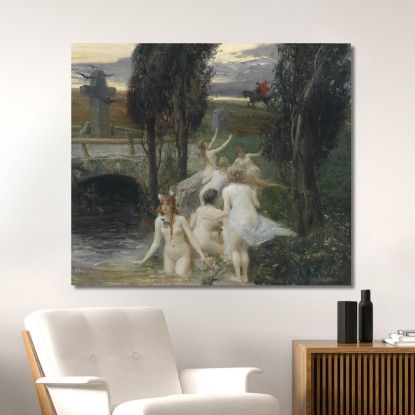 Nereidi Eduard Veith evt15 quadro stampato su tela