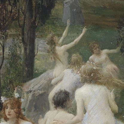 Nereidi Eduard Veith evt15 quadro stampato su tela
