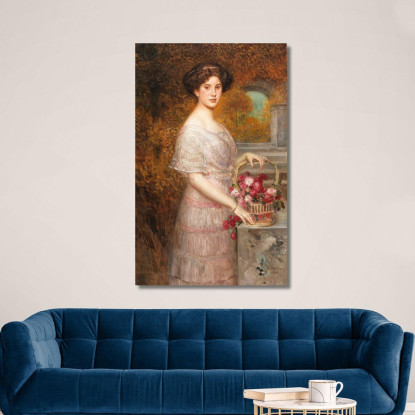 Ritratto Di Annie Sussanka Eduard Veith evt21 quadro stampato su tela