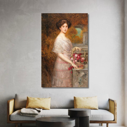 Ritratto Di Annie Sussanka Eduard Veith evt21 quadro stampato su tela